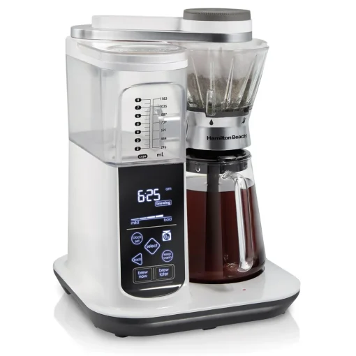 8 Cup Convenient Craft™ Automatic or Manual Pour-Over Coffee Brewer, White