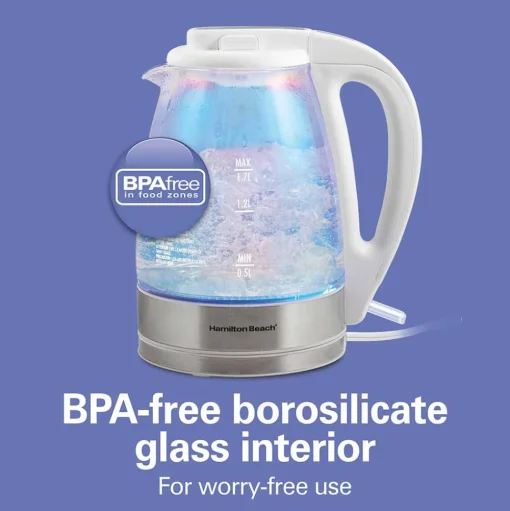 1.7 Liter Iridescent Glass Kettle