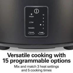 5 Quart Easy Serve Programmable Slow Cooker
