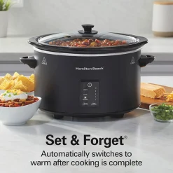 5 Quart Easy Serve Programmable Slow Cooker
