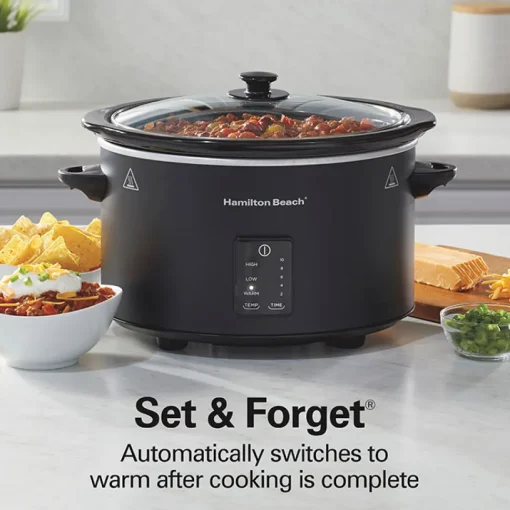 5 Quart Easy Serve Programmable Slow Cooker