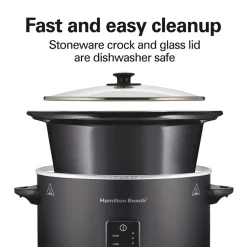 5 Quart Easy Serve Programmable Slow Cooker