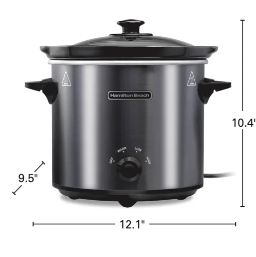 4 Quart Round Slow Cooker