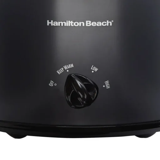 3 Quart Slow Cooker, Matte Black