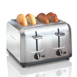 4 Slice Metal Toaster with Extra-Wide Slots