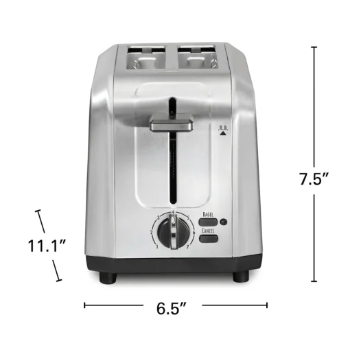2 Slice Toaster with Extra-Wide Slots