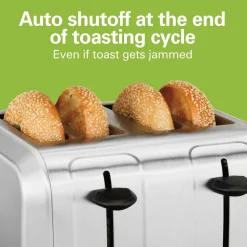 4 Slice Toaster with Extra-Wide Slots Stainless Steel