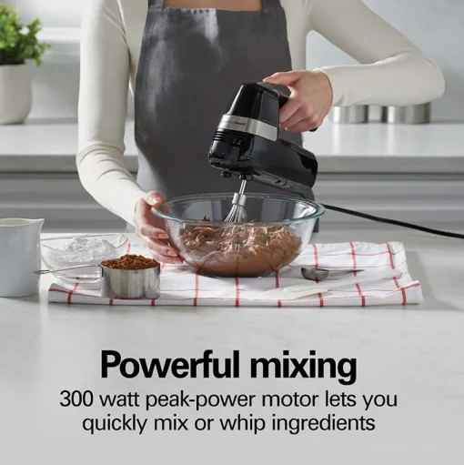 6 Speed Hand Mixer with Storage Clip
