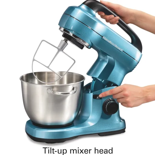7 Speed Stand Mixer, 4 Quart, Blue