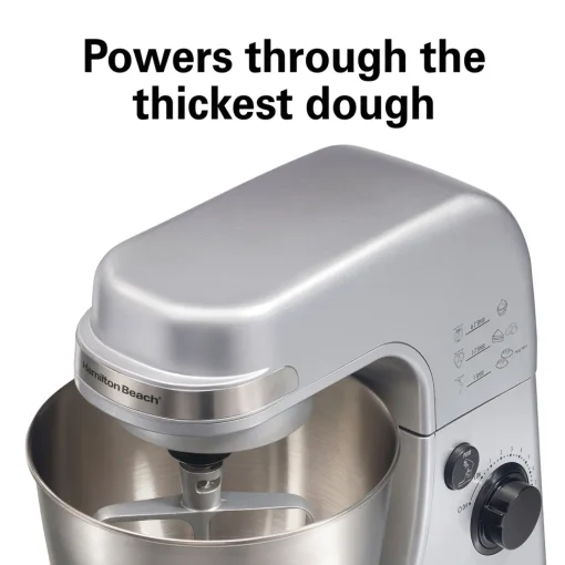 7 Speed Stand Mixer, 4 Quart, Silver