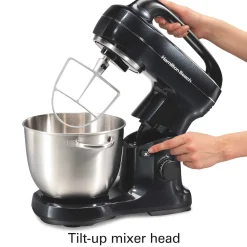 7 Speed Stand Mixer, 4 Quart, Black