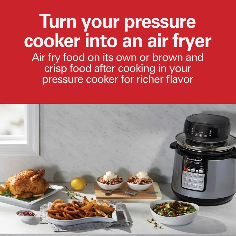 Air Fry Lid for 6 and 8 Quart Pressure Cookers