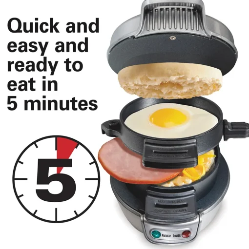 Breakfast Sandwich Maker, Gray