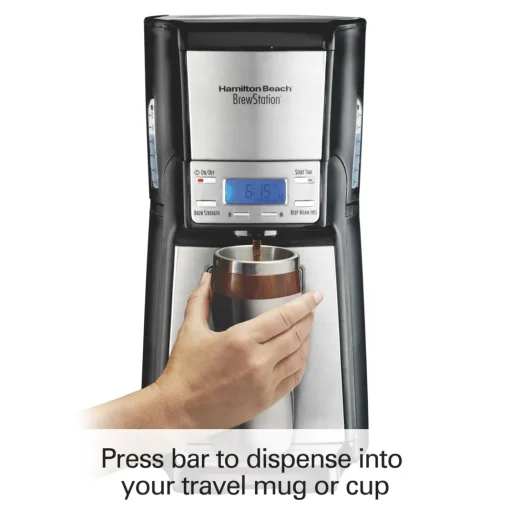 BrewStation® 12 Cup Coffee Maker Black & Stainless