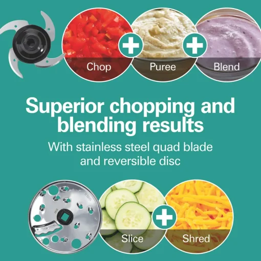 4-Cup Stack & Snap™ Compact Food Processor with Blending