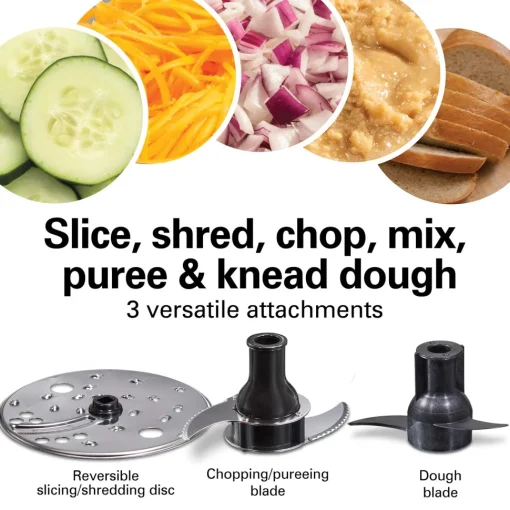 10-Cup Stack & Snap™ Food Processor with Bowl Scraper, Black