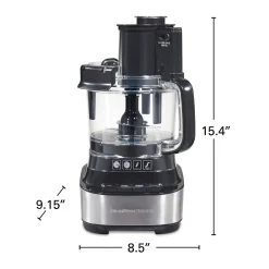 10-Cup Stack & Snap™ Food Processor with Bowl Scraper, Black