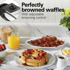 Durathon® Removable-Grid Belgian Waffle Maker
