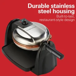 Durathon® Removable-Grid Belgian Waffle Maker