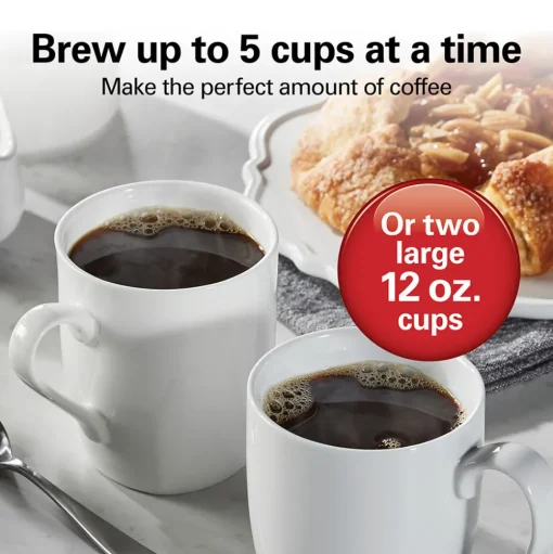 FrontFill® Mini Brew 5 Cup Programmable Coffee Maker