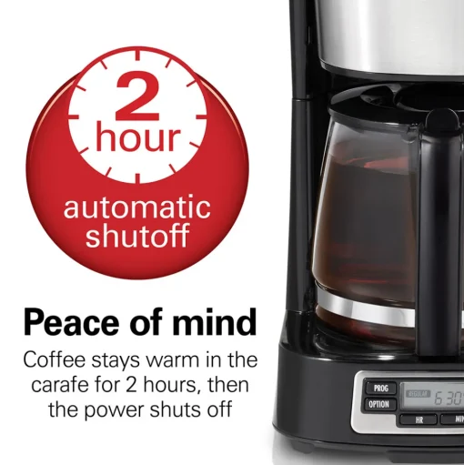 FrontFill® Mini Brew 5 Cup Programmable Coffee Maker