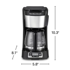 FrontFill® Mini Brew 5 Cup Programmable Coffee Maker