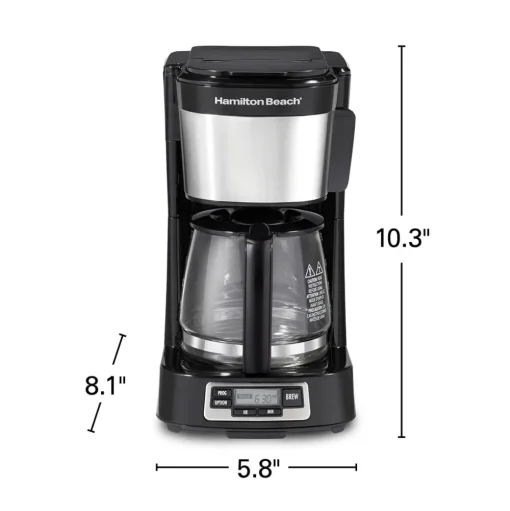 FrontFill® Mini Brew 5 Cup Programmable Coffee Maker