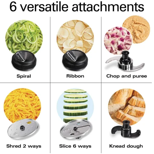 Hamilton Beach® Professional Spiralizing Stack & Snap™ Food Processor