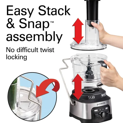 Hamilton Beach® Professional Spiralizing Stack & Snap™ Food Processor