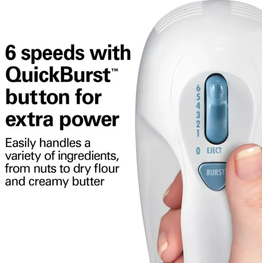 Hand Mixer with Snap-On Case