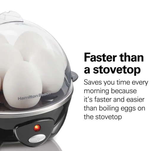 3-in-1 Egg Cooker with 7 Egg Capacity