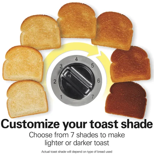 Long-Slot Toaster, Black