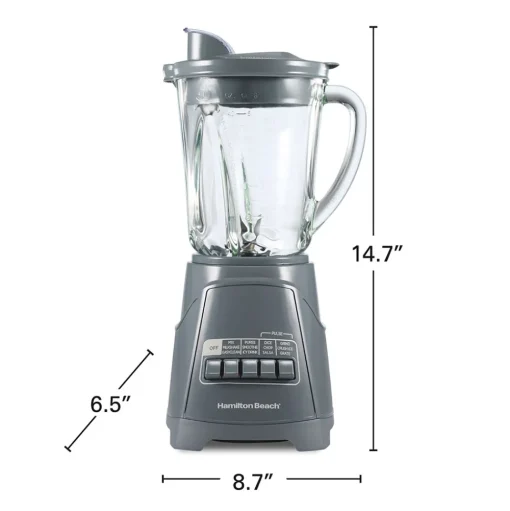 Power Elite™ Blender with 40 oz. Glass Jar, Gray