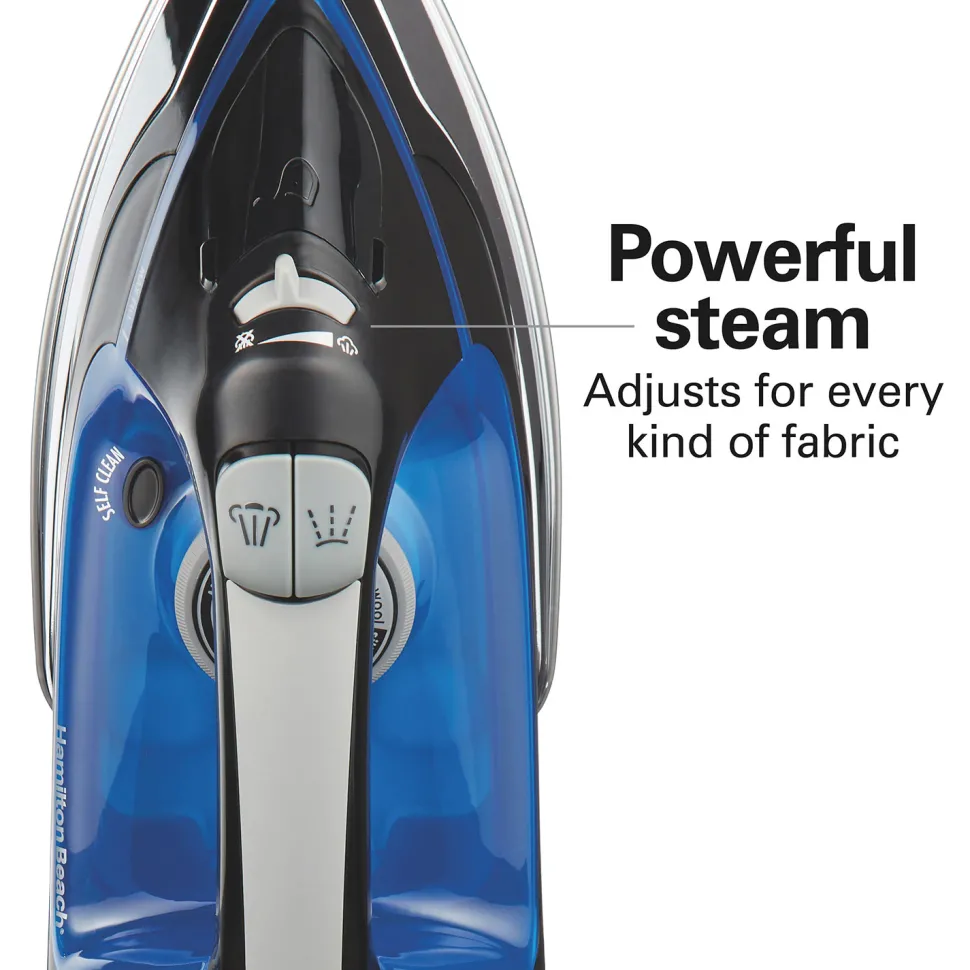 Retractable Cord Iron with Stainless Steel Soleplate