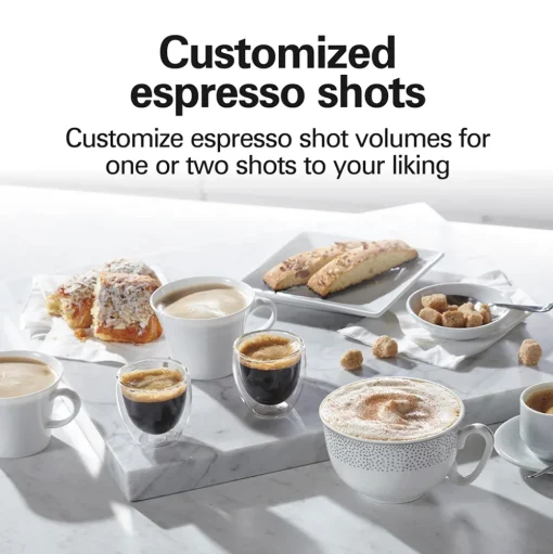 Slide & Lock™ Espresso Maker,White