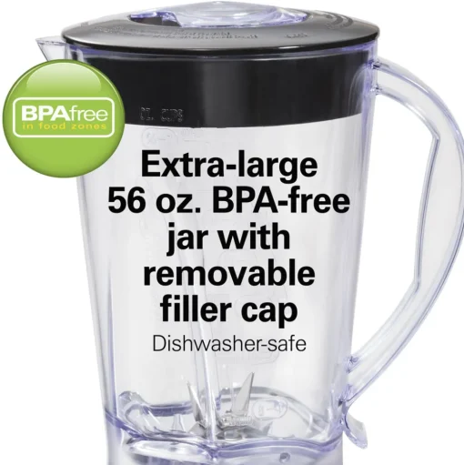Smoothie Blender with 56oz Plastic Jar