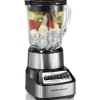 Wave Crusher® Multi-Function Blender with Mess-free 40oz Glass Jar, 700W Black & Stainless