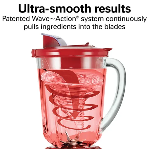 Wave~Action® Quiet Blender, Red